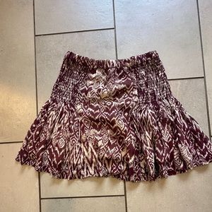 IRO Aztec Printed Smocked Skirt 36